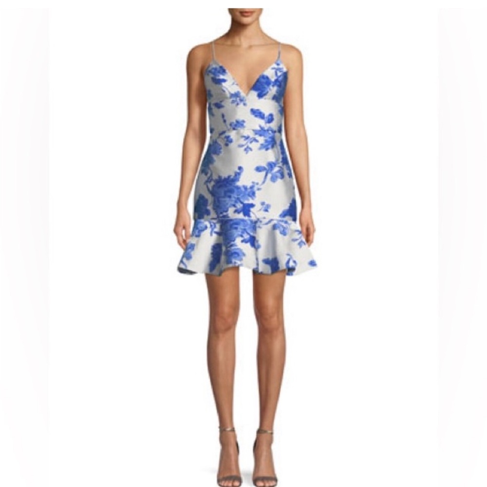 Mestiza NY deia jacquard ruffle dress